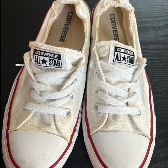White Converse All Star Low Top Sneakers • Women’s Size 9 - Picture 2 of 7